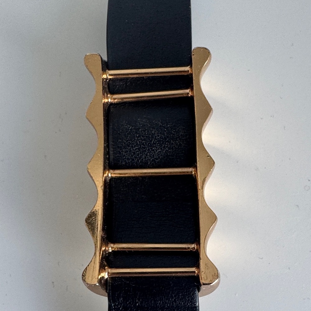 KHAITE choker-necklace Black with Gold Buckle - Picture 8 of 9